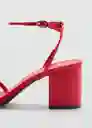Sandalias Luna Rojo Talla 37 Mujer Mango