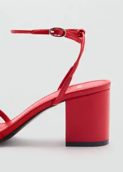 Sandalias Luna Rojo Talla 37 Mujer Mango