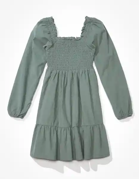 Vestido Mujer Verde Talla: X-Small American Eagle