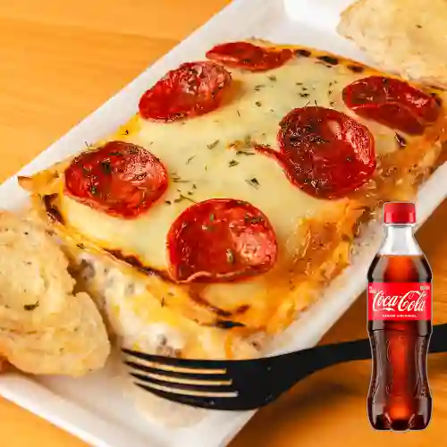 Combo Lasagna Garfield +Cocacola Orig 400ml
