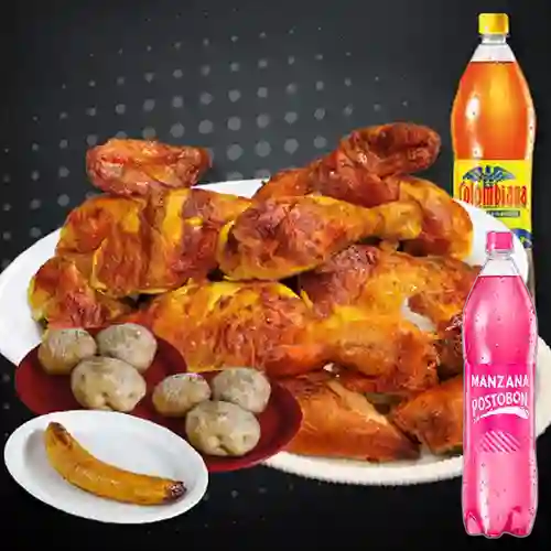 Combo 1 Pollo + Postobón Manzana 1 L