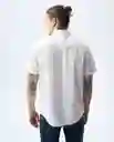 Camisa Hombre Blanco Talla M 811G005_BLA110601 Americanino