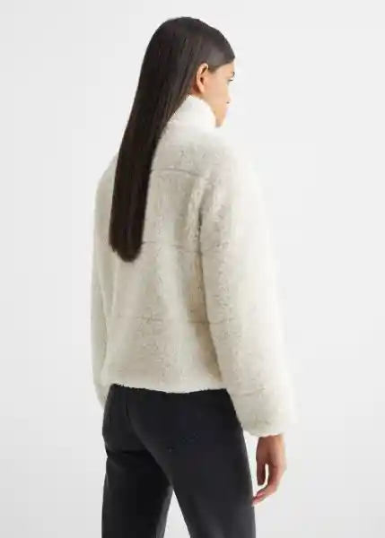 Abrigo Borrego2 Crudo Talla 21 Niñas Mango