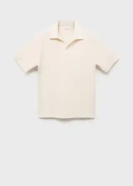 Camiseta Polo Xavi Crudo Talla M Hombre Mango