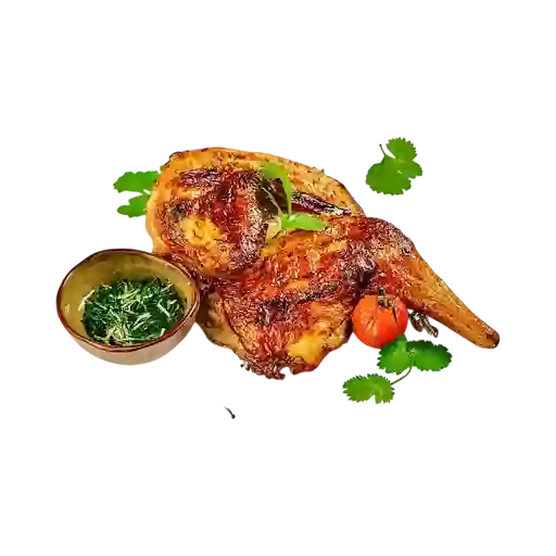 Pollo Asado 1/4 con Papas Fritas