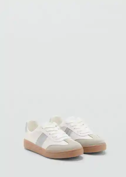 Tenis Deportiva Rocky Blanco Talla 35 Niñas Mango