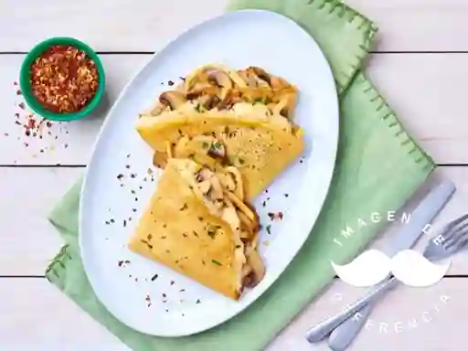 Crepe de Pollo con Champiñones