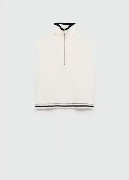 Chaleco Rizon Crudo Talla L Mujer Mango