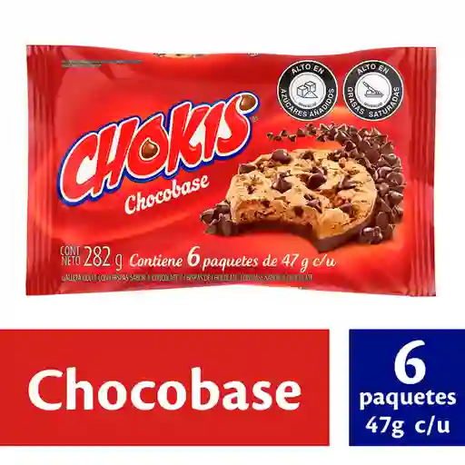 Chokis Galletas Dulces con Chispas de Chocolate y Chocobase