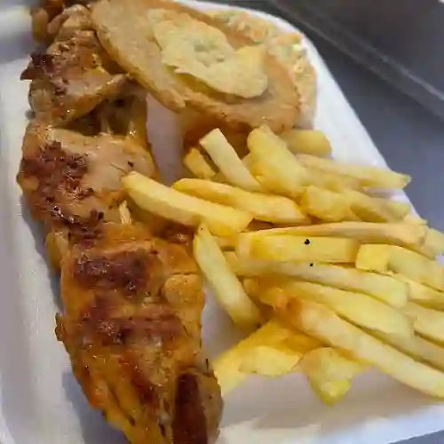 Chuzo de Pollo con Tocineta