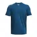 Under Armour Camiseta Ua Collegiate Crest Ss Azul Talla LG