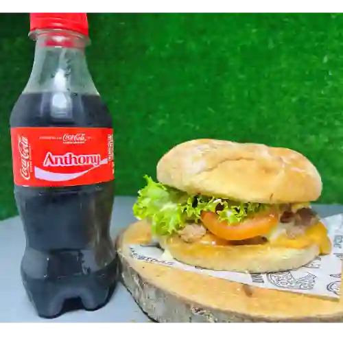 Hamburguesa Clasica + Gaseosa 400 ml