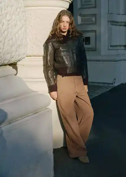 Jean Blair Caramelo Talla 44 Mujer Mango