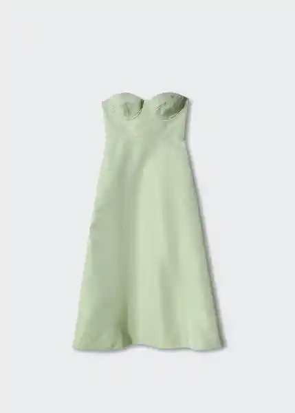 Vestido Lynn Verde Pastel Talla M Mujer Mango