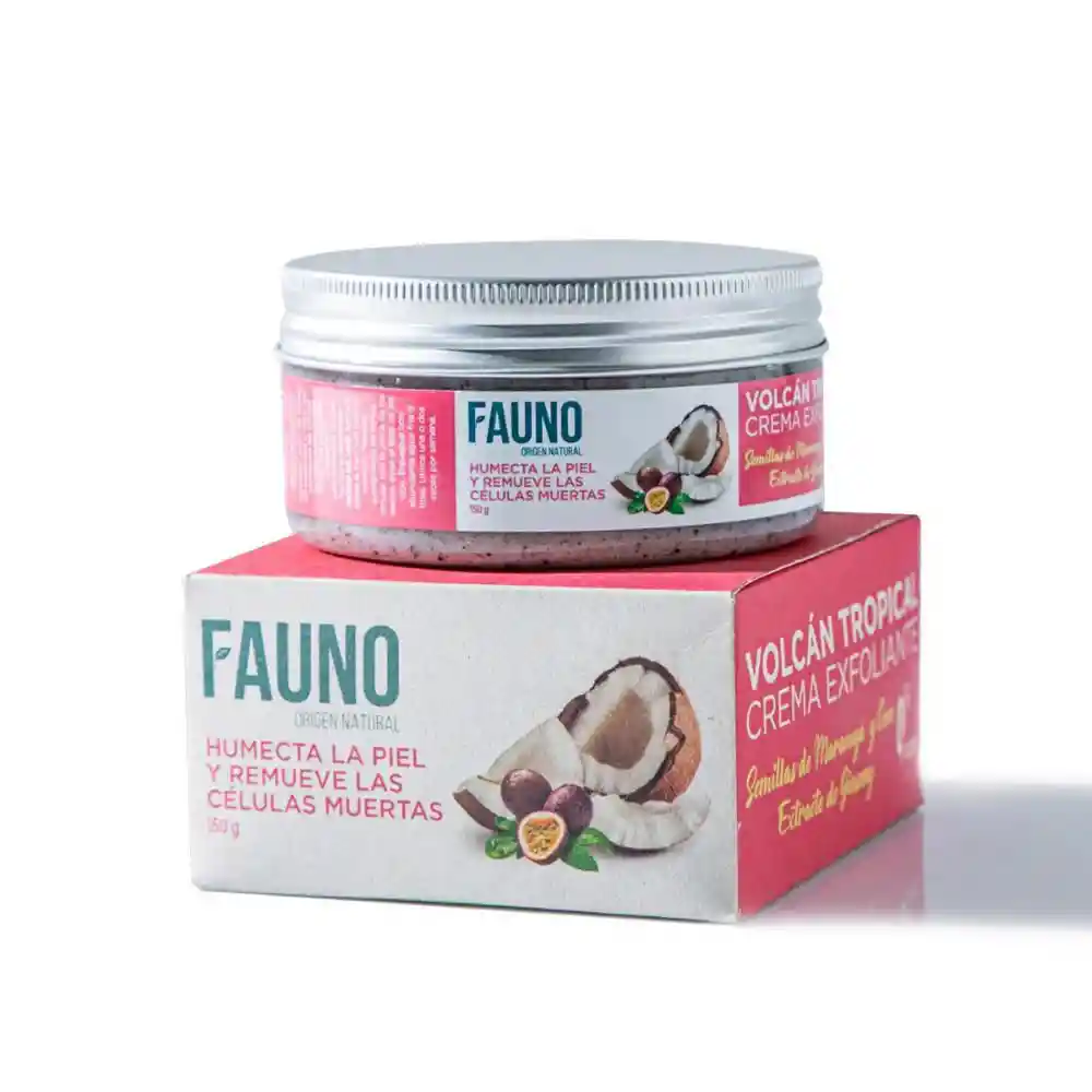 FAUNO Crema Corporal Exfoliante Volcán Tropical