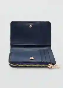 Billetera P Martesa Azul Talla 99 Mujer Mango