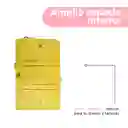 Billetera Charlie Brown Snoopy Colorful Life Amarillo Miniso