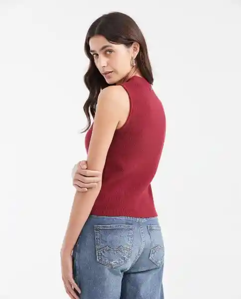 Top Tejido Soul Rojo Granada Oscuro Talla XS Chevignon