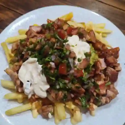 Papas Locas de Costilla Bbq