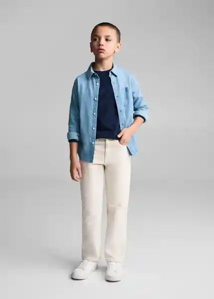 Camisa Joan Tejano Medio Talla 13 Niños Mango