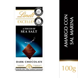 Lindt Chocolate Amargo con Sal Marina
