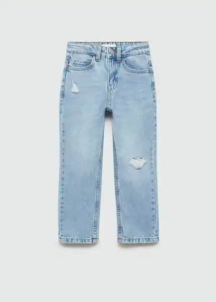 Jean Dad Tejano Medio Talla 12 Niños Mango