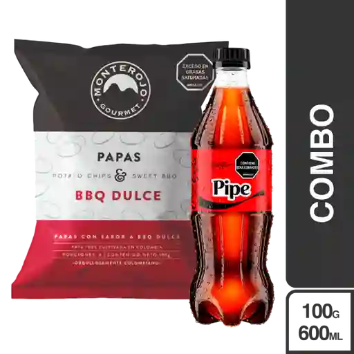 Combo Papas Bbq Dulce + Coca Cola Gaseosa Zero 600 mL