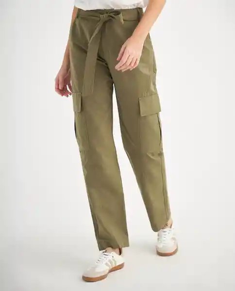Pantalón Verde Seco Oscuro Talla 12 639F010 Esprit