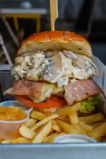 Hamburguesa de Pollo Champiñón