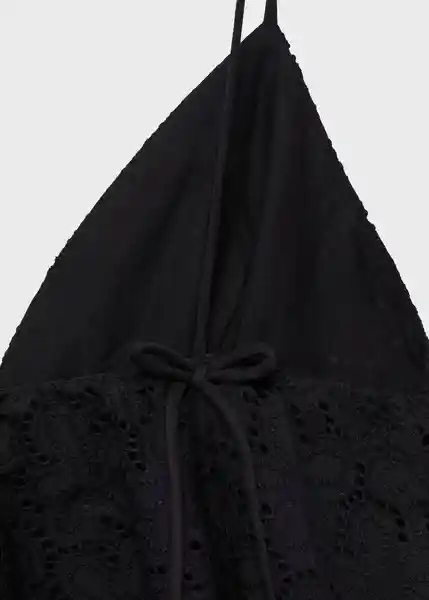 Top Zlata Negro Talla S Mujer Mango