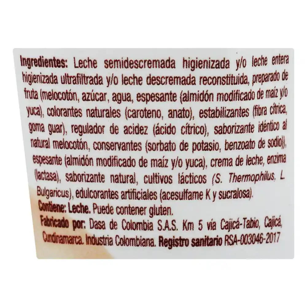 Alqueria Yogurt Melocotón