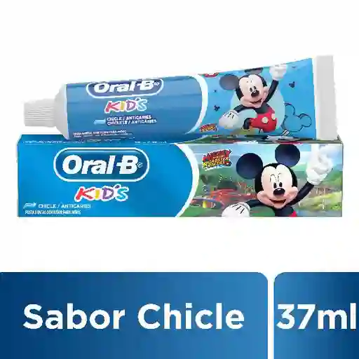 Crema Dental Para Niños Oral-B Kids Sabor Chicle 50G