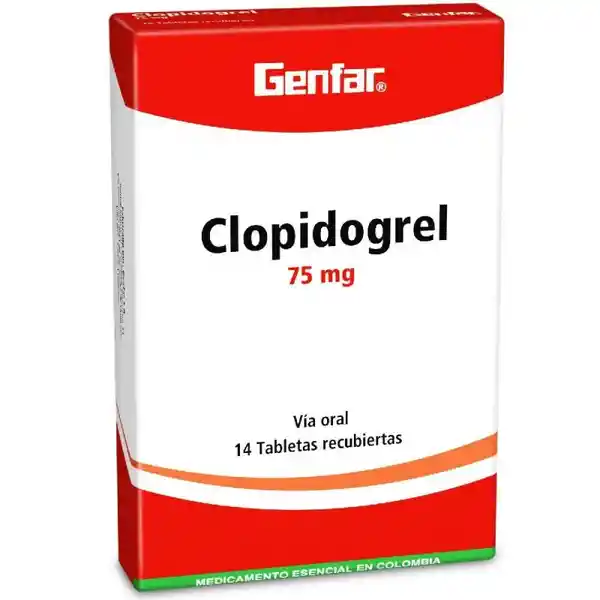 Genfar Clopidogrel (75 mg) 14 Tabletas