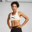 Puma Brasier 4Keeps Para Entrenamiento de Mujer Blanco Talla M