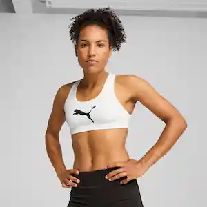 Puma Brasier 4Keeps Para Entrenamiento de Mujer Blanco Talla M