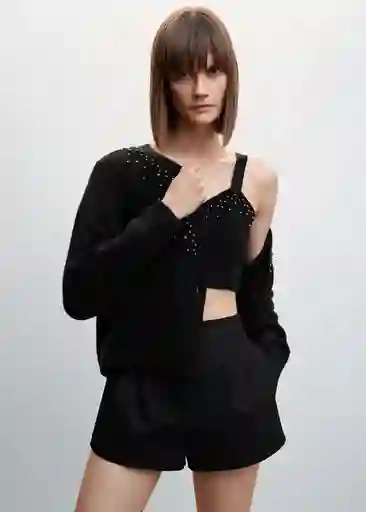 Cárdigan Constela Negro Talla L Mujer Mango