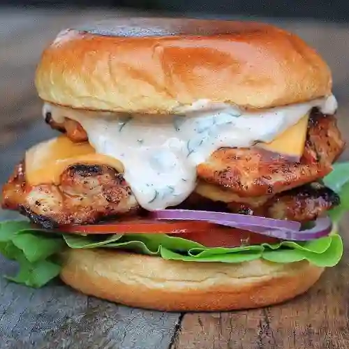 Hamburguesa de Pollo a la Parrilla