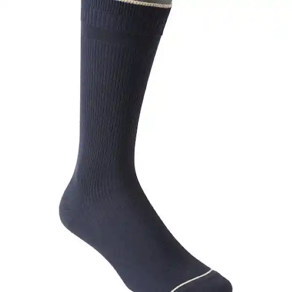 Punto Blanco Calcetines Largos Hombres Casual Azul Talla 10-12