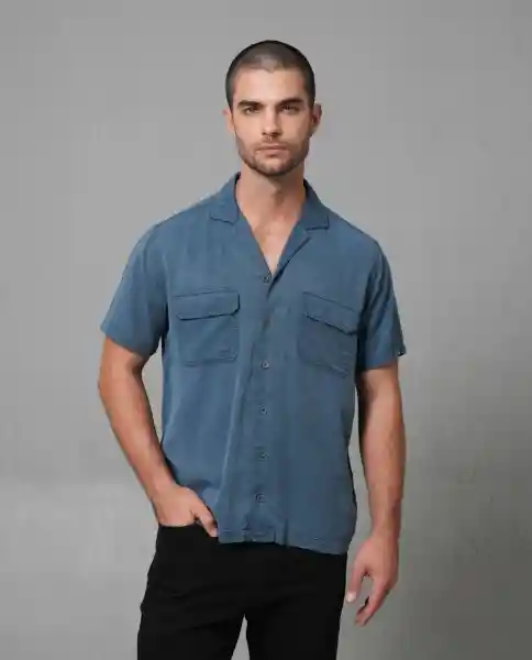 Camisa Hombre Azul L 112G010_AZU184028 Rifle