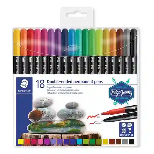 Staedtler Marcador Rotulador Permanente Doble Punta