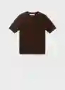Jersey Basic Chocolate Talla M Mujer Mango