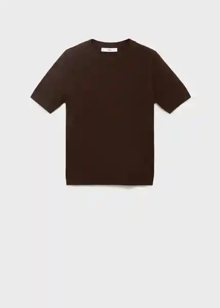 Jersey Basic Chocolate Talla M Mujer Mango