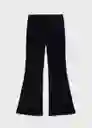 Pantalón Velvetp Negro Talla 19 Teen Niñas Mango