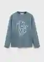 Camiseta Utah1 Azul Talla 10 Niños Mango
