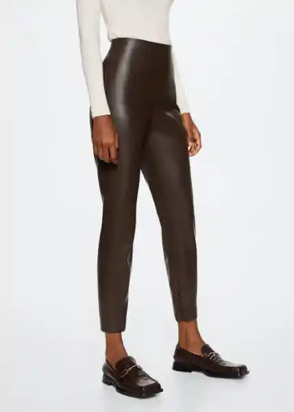 Leggings London Chocolate Talla 25 Mujer Mango