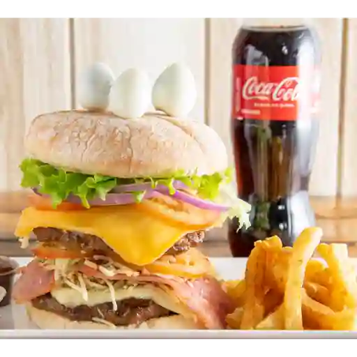 Hamburguesa maxi mata desmechada
