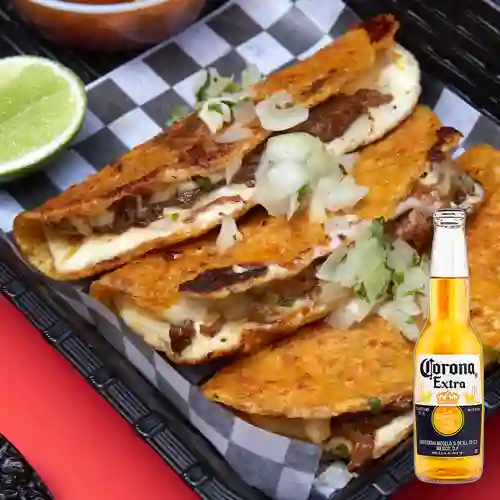 Combo Quesabirria + Corona 330 ml