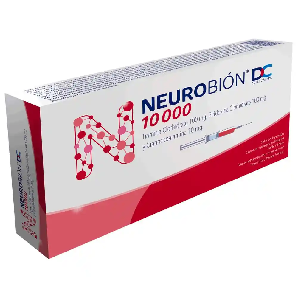 Neurobion 10000 Solucion Inyectable # 1 Unidad De Jeringas Prellenadas Doble Camara