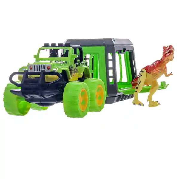 Dino Toys Carro de Juguete Con Dinosaurio en Jaula