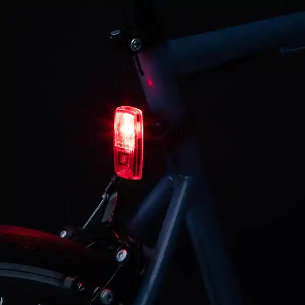 Luz Delantera y Trasera Ciclismo St110 Elops - Negro Decathlon